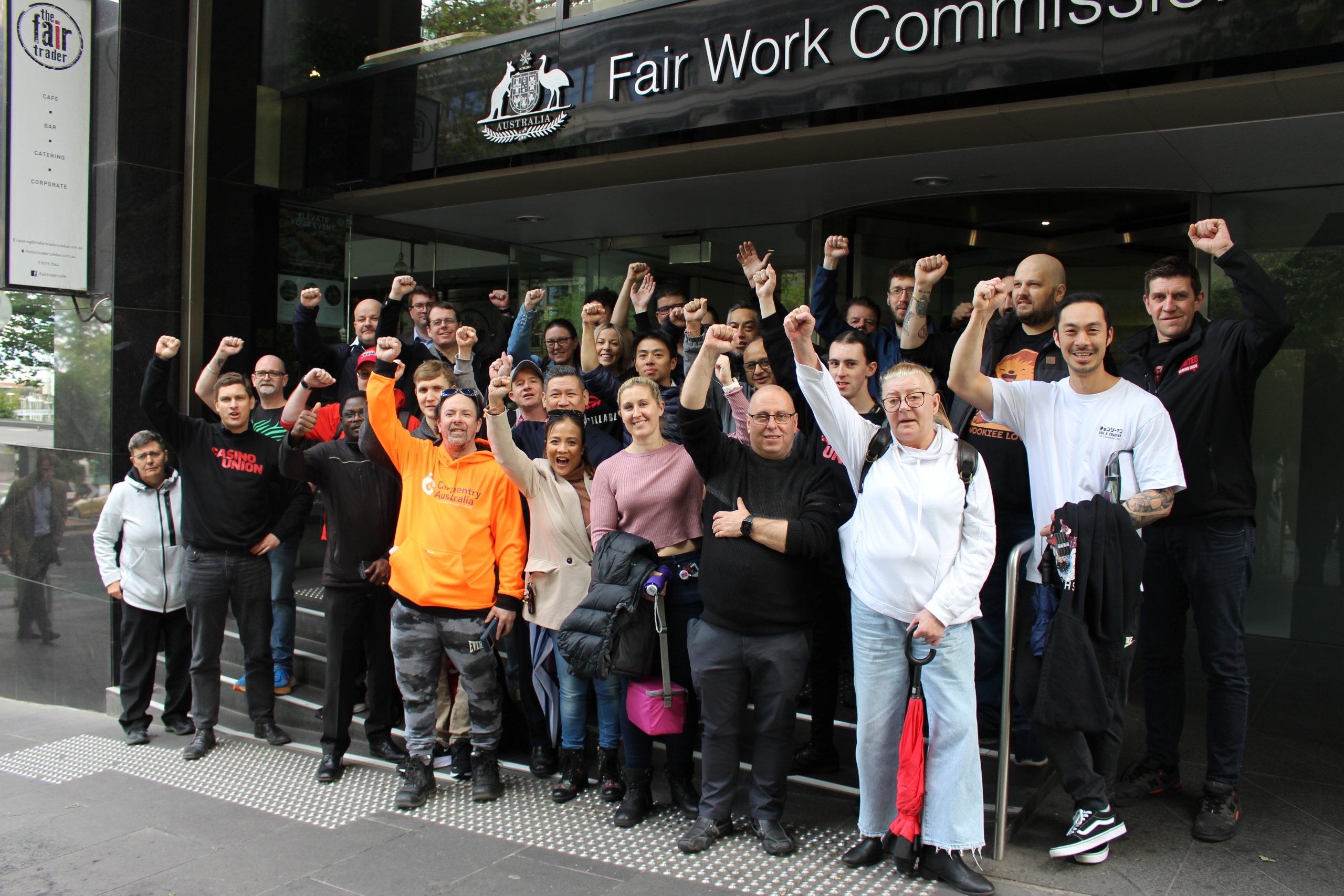 Crown Casino Melbourne Bargaining Representative Team outside Fair Work Commission